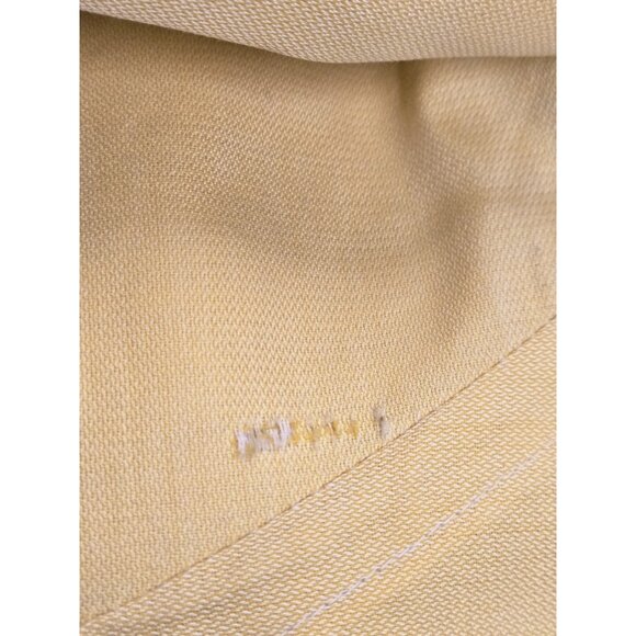Burberry London Shirt Mens XL Butter Yellow Button Down Cotton Long Sleeve - Picture 7 of 9